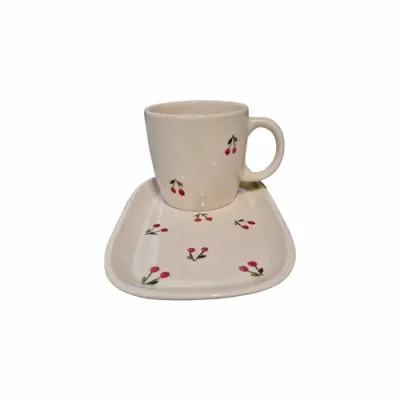 ماگ و زیرماگی طرح گیلاس12