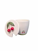 ماگ درب دار طرح گیلاس1234
