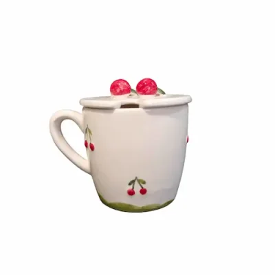 ماگ درب دار طرح گیلاس1