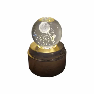 گوی کریستالی چرخان قطر 6 سانت12