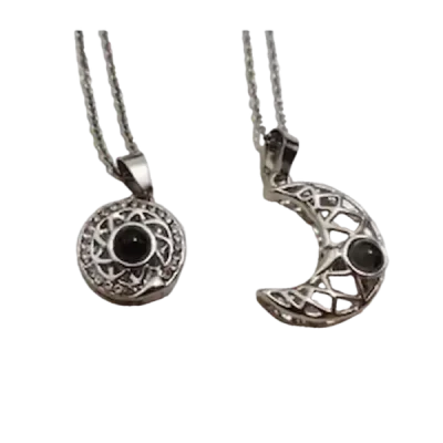 گردنبند مدل مهر و ماه1